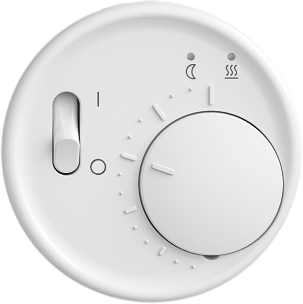 Termostato ambiente STANDARDdue SNAPFIX® limit.temp.p.riscaldamenti pav.bi 