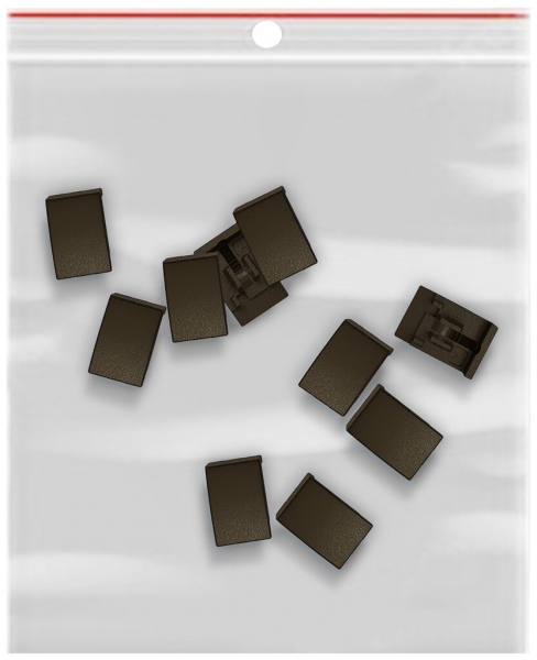 Elemento laterale EDIZIO.liv SNAPFIX® p.KNX UNI&zeptrion 10 pezzi senza LED ma 