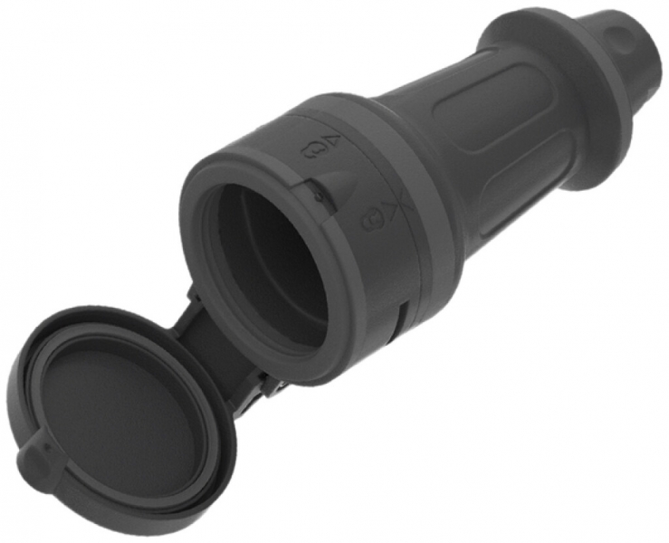 Presa mobile TH55 T15 MH, IP55, 10A 250/440V, per cavo Ø 6…14mm, ne-an 