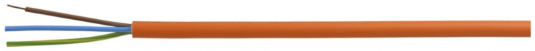 Câble de sécurité FE180/E90 3×2.5mm² LNPE orange Une longueur