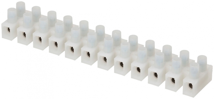 Barrette de bornes Adels-Contact 12P 0.5…10mm² 41A 500V blanc 