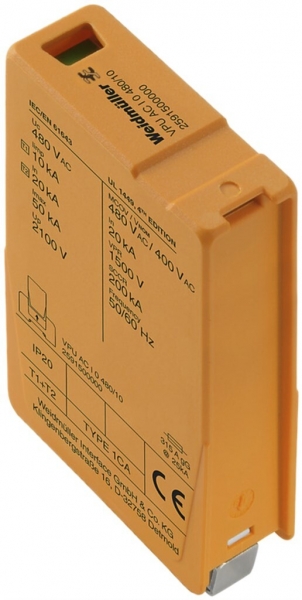 Scaricatore di ricambio Weidmüller VPU AC I 0 480/10 