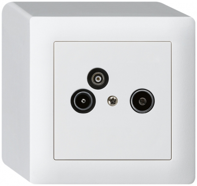 Prise pour antenne AP R/TV-Données kallysto 2GHz 19db blanc 