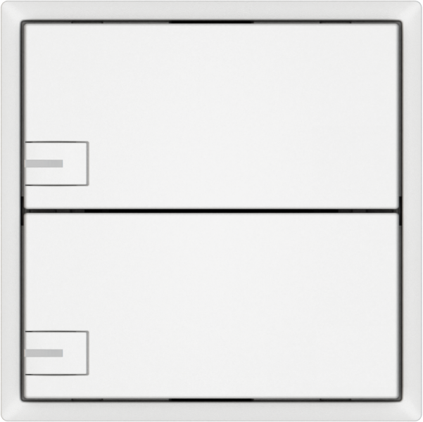 Pulsante universale EDIZIO.liv UNI SNAPFIX® c.LED RGB 2× com.1T bi 