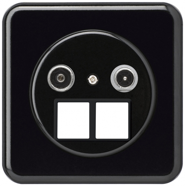 Prise multimédia ENC basico TV-R montage C 14dB 2GHz noir 