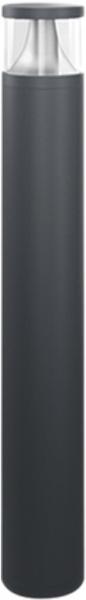 Borne lumineuse LED ESYLUX ALVA BL, 7W 3000K Ø100×700mm IP65 clair, anthracite 