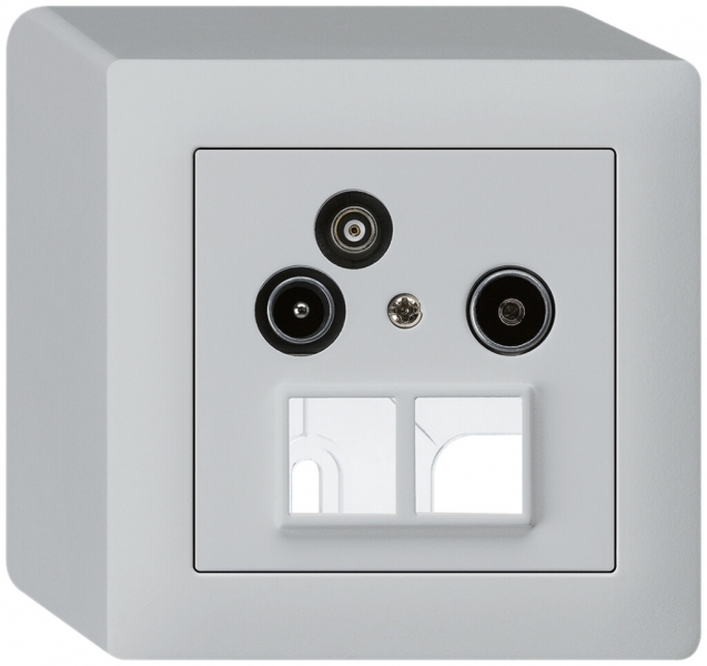 Prise pour antenne AP R/TV-Données kallysto HMS 2GHz 19db gris clair 