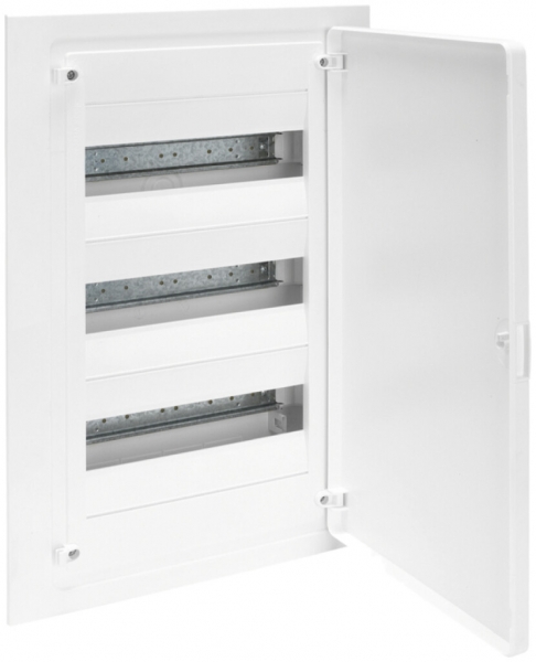 Coffret de distribution ENC Hager golf 3 rangées 12UM porte IP40 352×543×97.5mm 