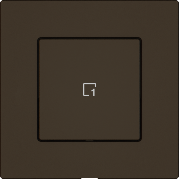 Poussoir scènes EDIZIO.liv Wiser SNAPFIX® 1 scène 1 touche br 