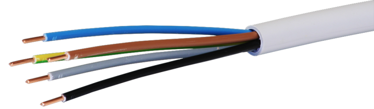 Cavo di installazione FE0 5×2.5mm² 3LNPE grigio Dca Una lunghezza