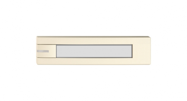 Poussoir 1/4 EDIZIO.liv SNAPFIX® p.KNX&UNI a.LED a.étiquette comm.1touch.cr 