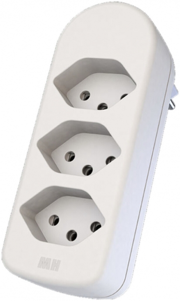 Spina multipla MAX HAURI ADAPT SPLIT 10A 3×T13 bianco 