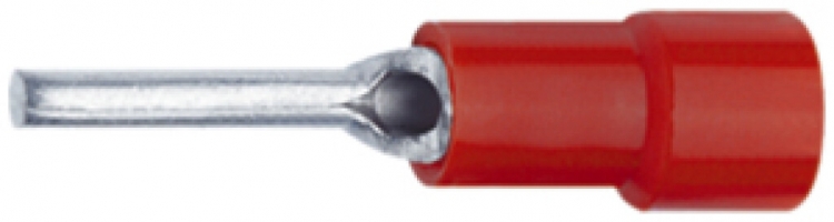 Cosse à sertir forme tige Ferratec isolé PC 0.5…1mm² rouge 100 pièces 