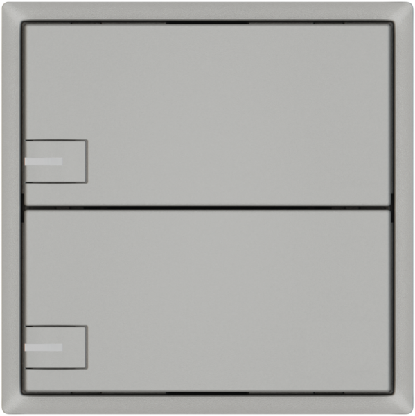 Poussoir KNX RGB EDIZIO.liv SNAPFIX® capteur temp.RGB-LED 2× comm.1T grc 