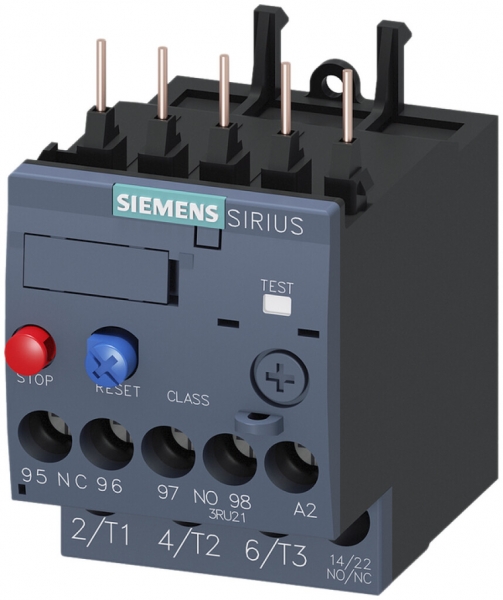 Motorschutzrelais Siemens SIRIUS 3RU2 S00 CLASS 10 1.4…2A Schraubklemmen 