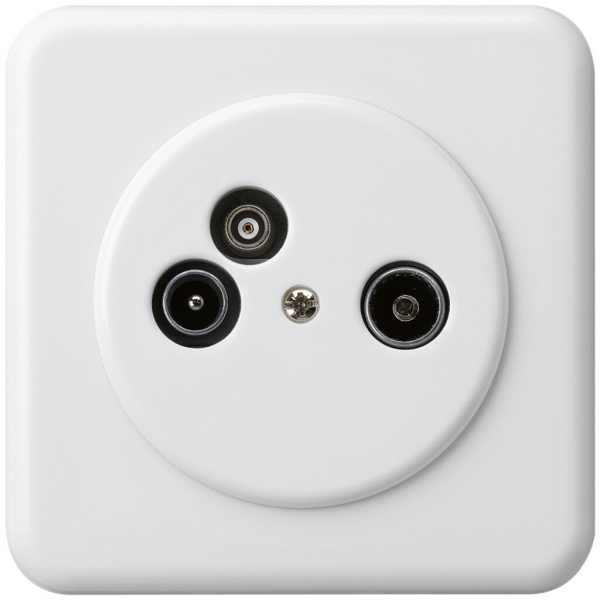 Presa d'antenna INC TV-R-Dati basico C 2GHz 19db bianco 