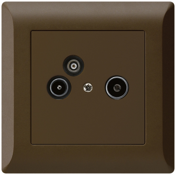 UP-Antennendose R/TV-Daten kallysto.line 2GHz 19db braun 