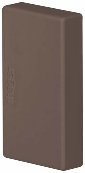 Embout de fermeture Hager tehalit.LF/LFF 33×20mm brun IP30 