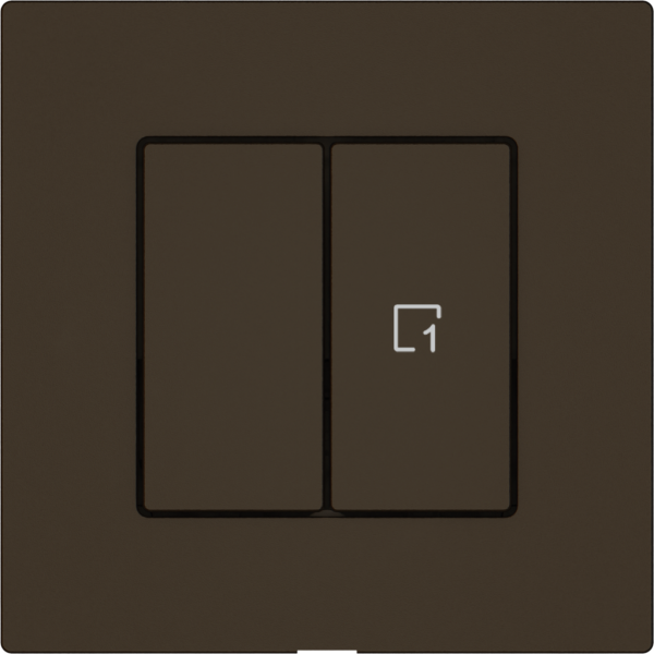 Druckschalter EDIZIO.liv Wiser SNAPFIX® 1 Kanal 1 Szene 2 Tasten br 