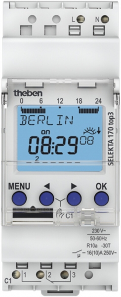 Timer astro AMD digitale Theben SELEKTA 170 top3 