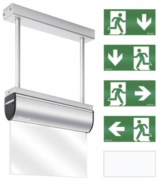 Lampada di emergenza ESYLUX SLD EL LED IR 230V 3W IP40 3h all fissaggio sospeso 