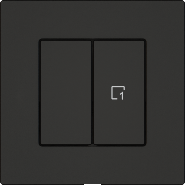 Interruttore a pulsante EDIZIO.liv Wiser SNAPFIX® 1 scena 2 tasti WLAN ne 