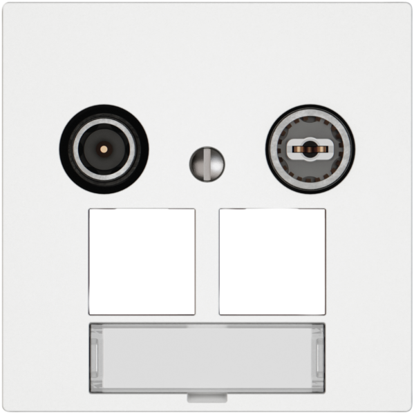 Multimediadose TV-R EDIZIO.liv SNAPFIX® EASYNET f.2×RJ45 S-One 4dB ws 