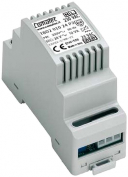 Trasformatore di isolamento AMD Comatec TBD2, IN: 230VAC, OUT: 24VAC/10VA, 2UM 