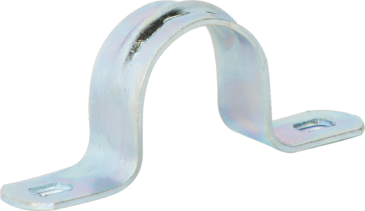 Bride acier 2 vis M25 zing. 