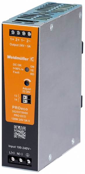 Alimentazione a commutazione Weidmüller Connect Power PRO ECO 120W 24V 5A 