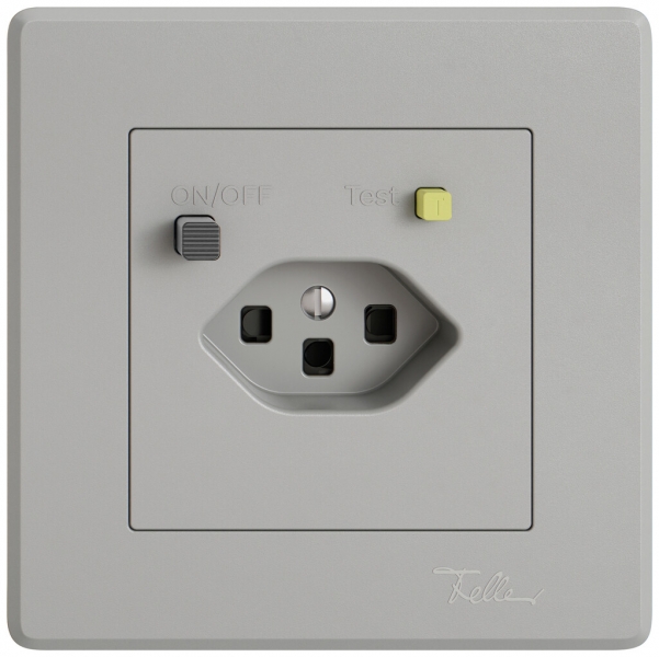 Prise FI ENC EDIZIO.liv  1×T23 avec shutter grc 