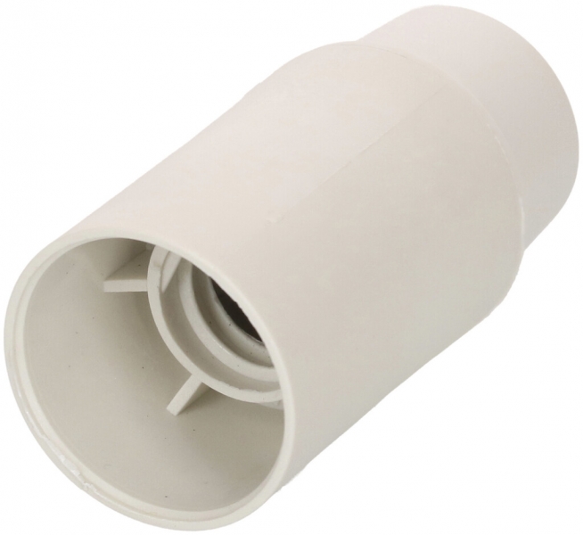 Douille E14 matière synthétique M10×1 blanc lisse 