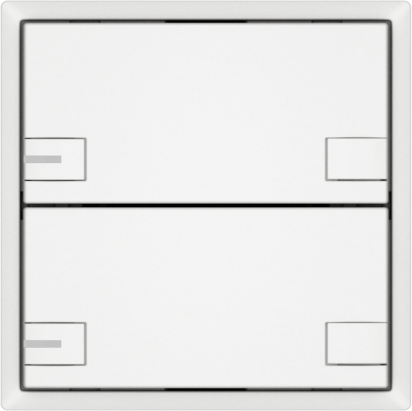 Pulsante universale EDIZIO.liv UNI SNAPFIX® c.LED RGB 2× com.2T bi 