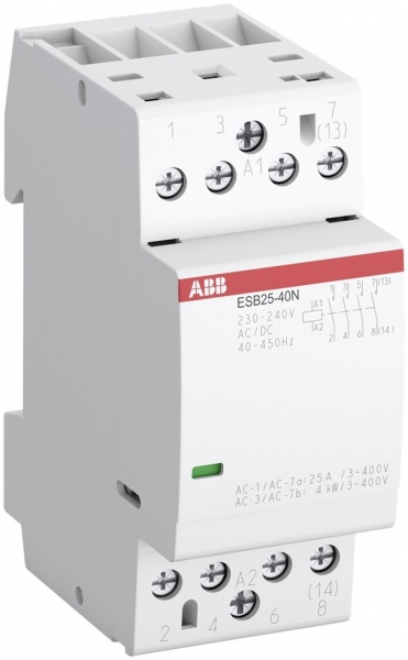 Contattore AMD ABB ESB25, 4R 25A AC-1, 230…240VAC/DC 