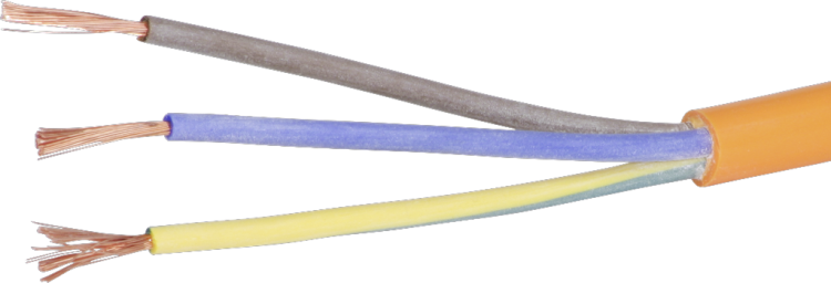 Cavo EPR-PUR 3×2.5mm² LNPE arancione Una lunghezza