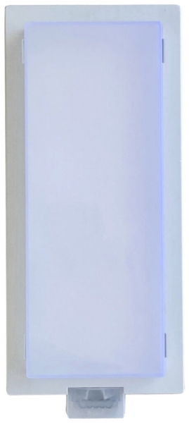 LED-Wandleuchte Z-Licht PIR LongLED SEN 5.5W 500lm 3000K IP65 260×120mm weiss 