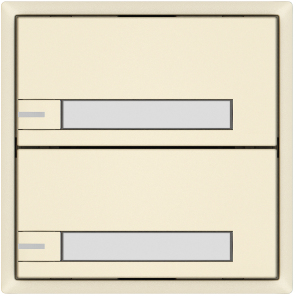 Poussoir KNX RGB EDIZIO.liv SNAPFIX® capteur temp.RGB-LED étiqu.2×com.1T cr 