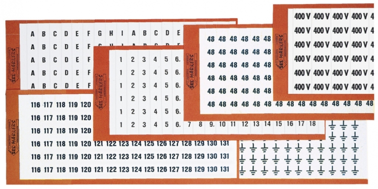 Carte de marquage SES A blanc/noir 