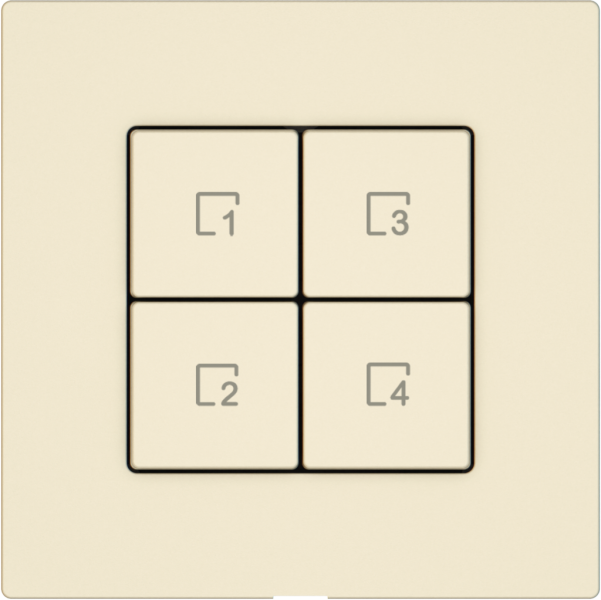 Pulsante scene EDIZIO.liv Wiser SNAPFIX® 4 scene 4 tasti WLAN cr 