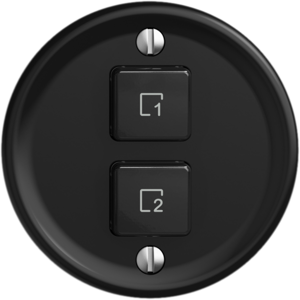 Pulsante scene STANDARDdue Wiser SNAPFIX® 2 scene 2 tasti WLAN ne 
