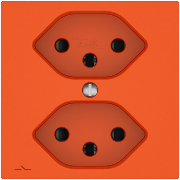 Presa EDIZIO.liv SNAPFIX® 2×T13 1×S con shutter ar 