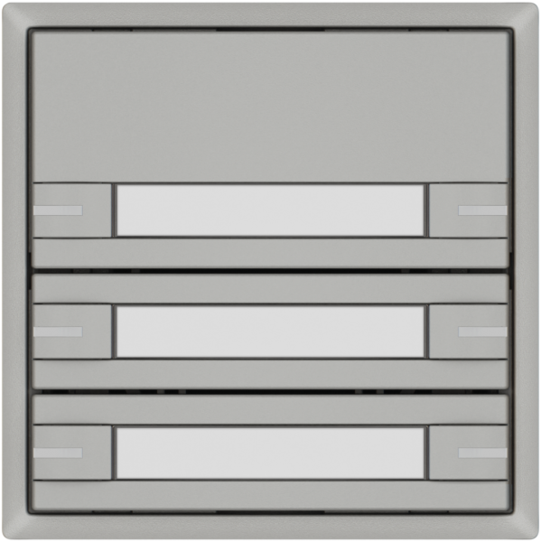 Poussoir KNX RGB EDIZIO.liv SNAPFIX® capteur temp.RGB-LED étiqu.3×com.2T grc 