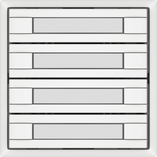 Pulsante universale EDIZIO.liv UNI SNAPFIX® s.LED 4× com.2T targ.bi 