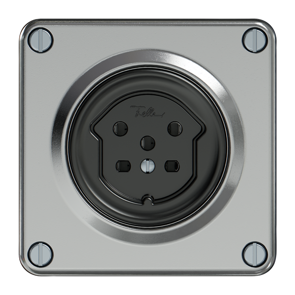 Prise ELEMENT SNAPFIX® 1×type 15 10A 440V IP20 alu 