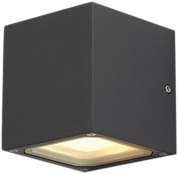 Applique SLV SITRA CUBE, 2×GX53 9W IP44 anthracite 