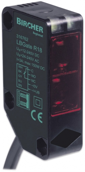 Barrière lumineuse réflectrice BBC Bircher LBGate R18 