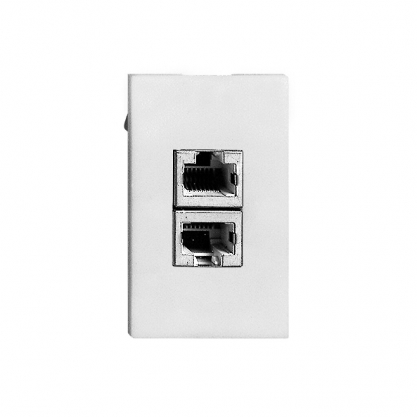 Scatola di raccordo INS FLF 2×RJ45 separato, bianco 