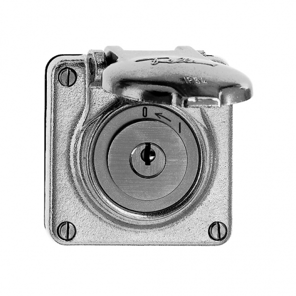 Contact pivot. INC mouil 0<-1/2L Al poli, avec serrure de sûr. 