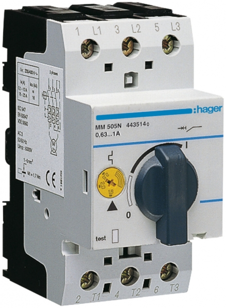 Salvamotore Hager 0.63…1A 