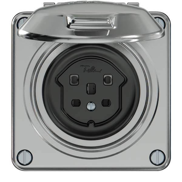 Presa ELEMENT SNAPFIX® 1×tipo 25 16A 440V con coperchio IP20 all 